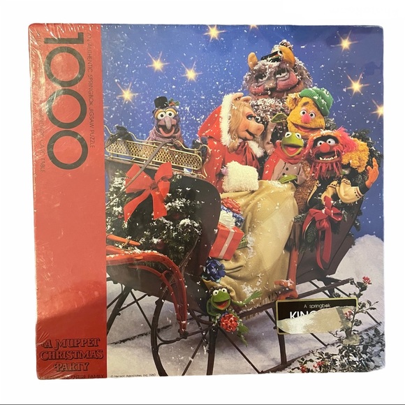 Sesame Street Other - VINTAGE 1980 Muppet Christmas Party Jigsaw Puzzle